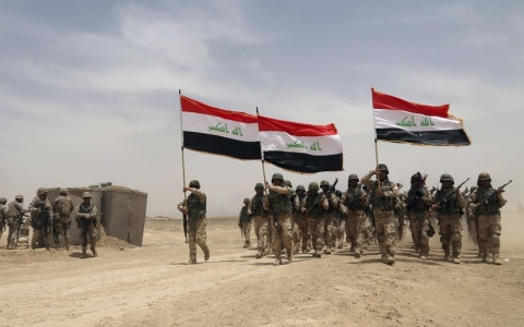 Binh sĩ Iraq ở Mosul.